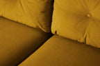 Modell 19 3-Sitzer Sofa mit Recamiere rechts, Senf