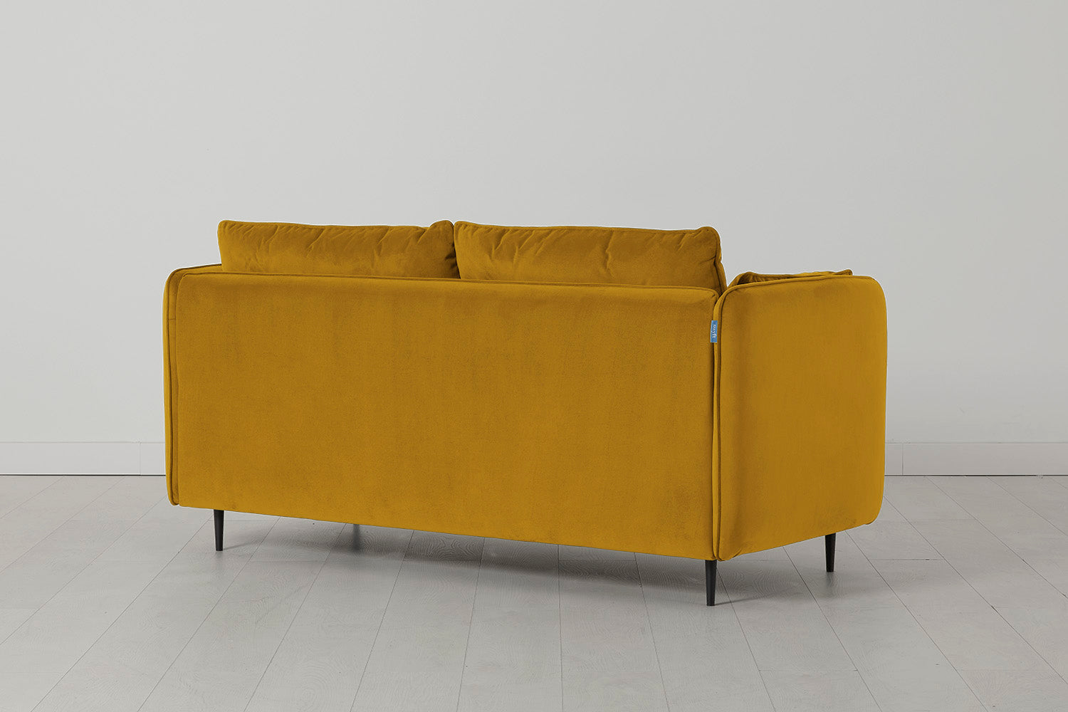 Modell 19 Zweisitzer-Sofa mit Ottoman, Senffarben