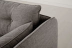 Modell 19 Dreisitzer-Sofa mit Ottomane, Shadow