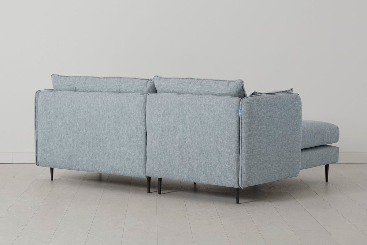 Modell 19 3-Sitzer Sofa mit linker Chaiselongue, Seaglass