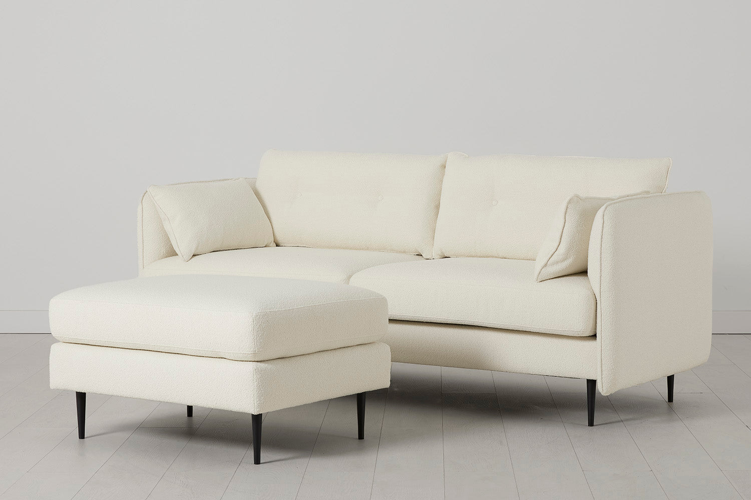 Modell 19 3-Sitzer Sofa, Elfenbein
