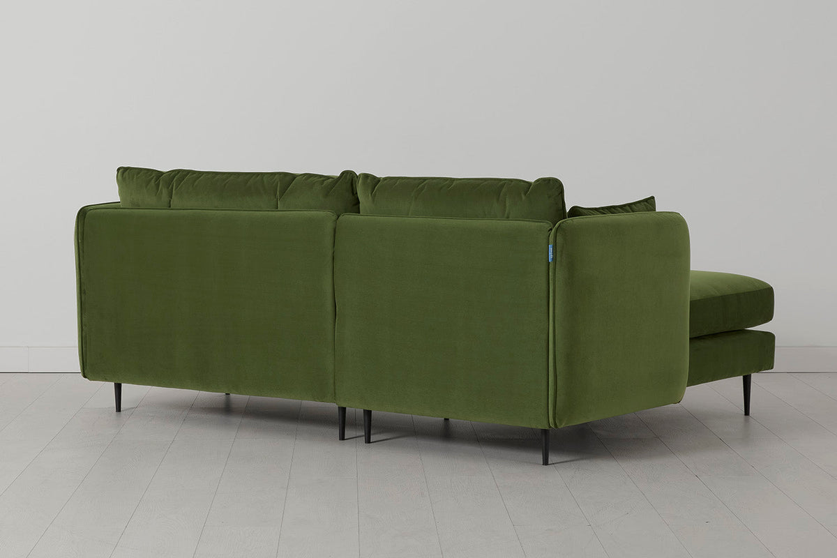 Modell 19 3-Sitzer Sofa mit linker Chaiselongue, Vine