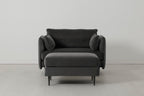 Modell 19 Zweisitzer-Sofa, Anthrazit