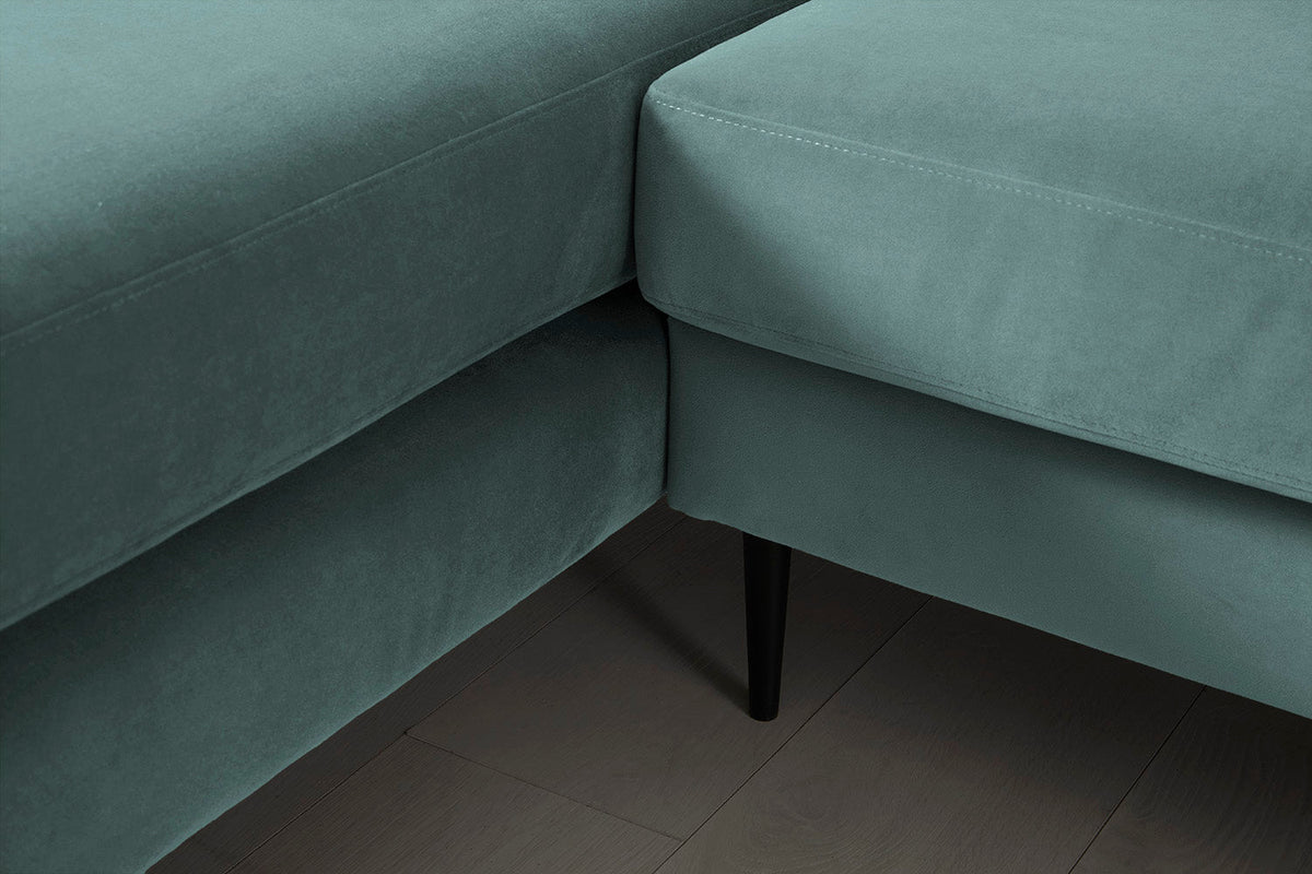 Modell 19 3-Sitzer Sofa mit linker Chaiselongue, Airforce