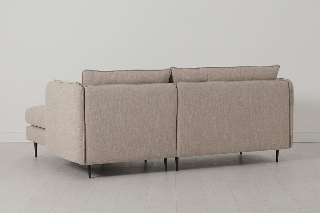 Modell 19 3-Sitzer Sofa mit rechter Chaise, Pumice