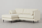 Modell 19 3-Sitzer Sofa mit linker Chaise, Elfenbein