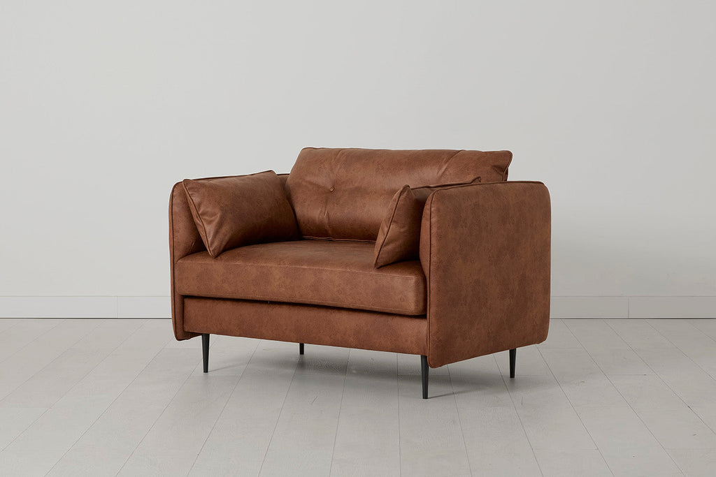 Modell 19 Zweisitzer-Sofa, Kastanie