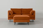 Modell 19 2-Sitzer Sofa mit Ottoman