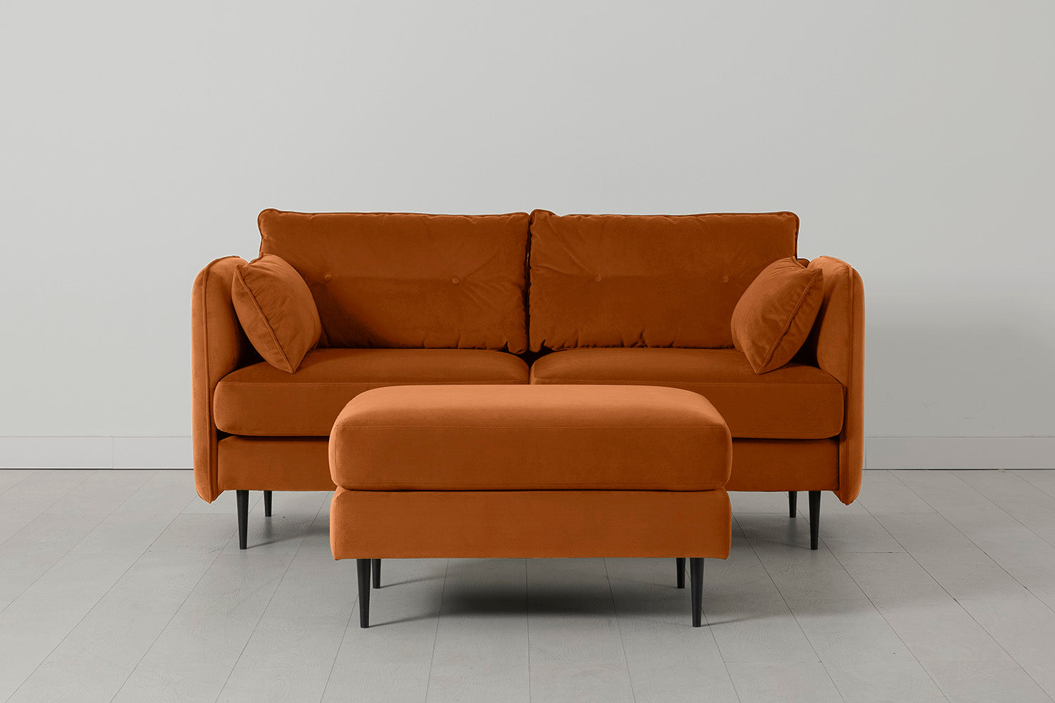 Modell 19 2-Sitzer Sofa mit Ottoman