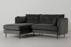 Modell 19 3-Sitzer Sofa mit linker Chaiselongue, Anthrazit