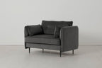 Modell 19 Zweisitzer-Sofa, Anthrazit