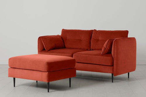 Modell 19 2-Sitzer Sofa mit Ottomane, Paprika