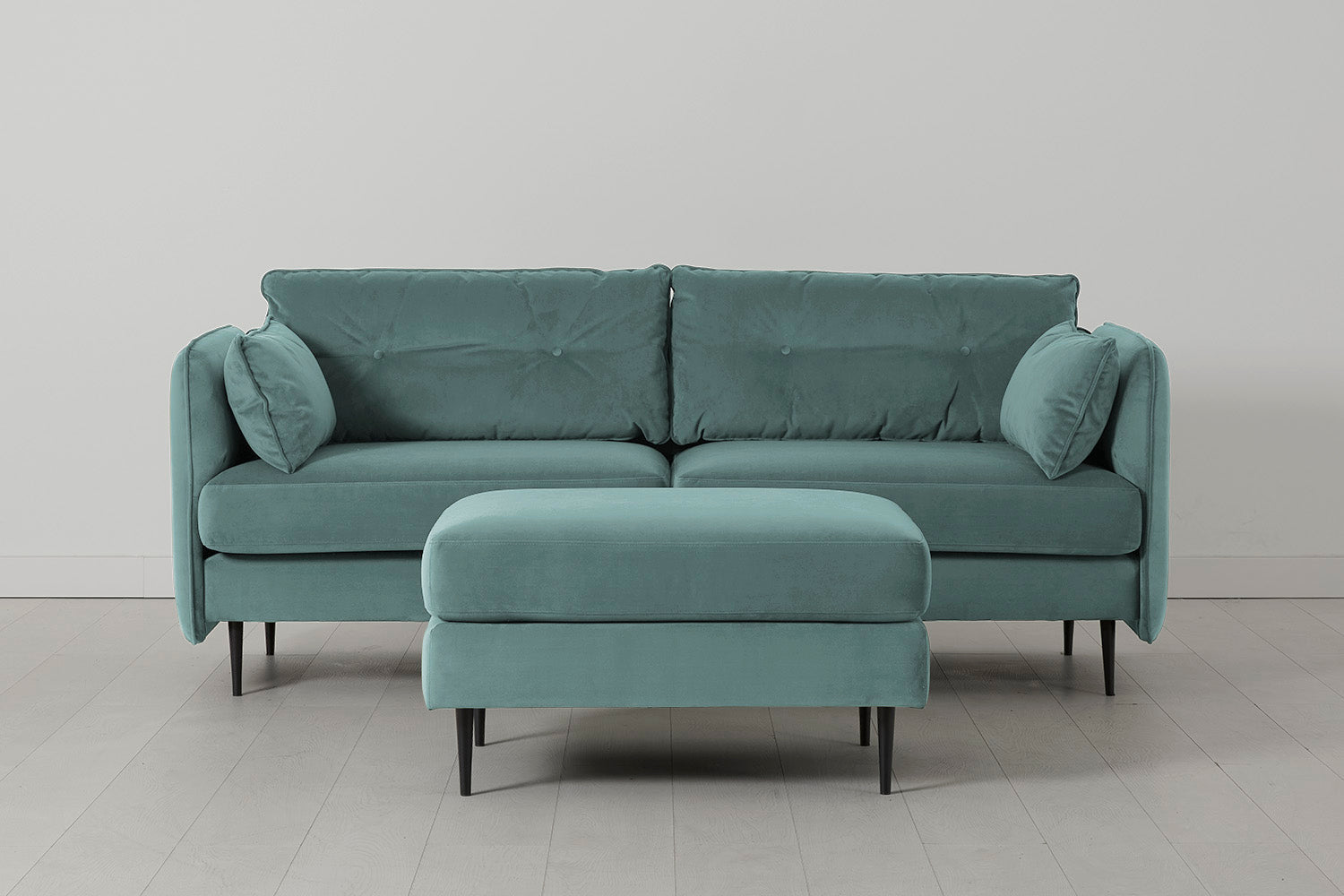 Modell 19 3-Sitzer Sofa mit Ottoman, Airforce