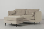 Modell 19 3-Sitzer Sofa mit Ottomane, Bone