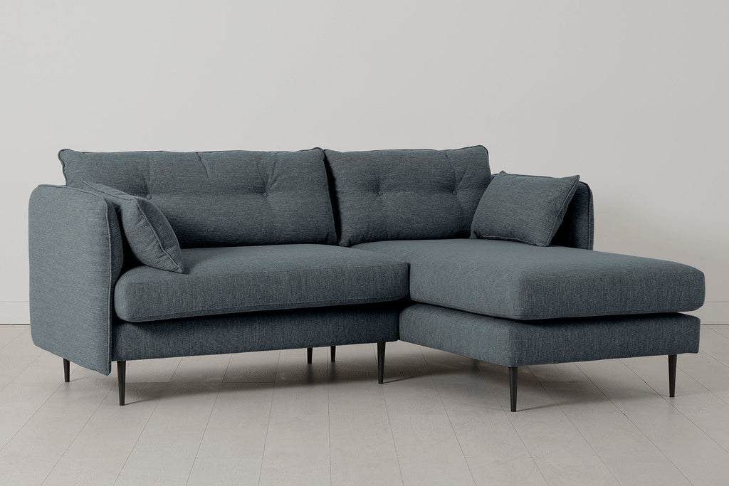 Modell 19 3-Sitzer Sofa mit Récamiere rechts, Marine