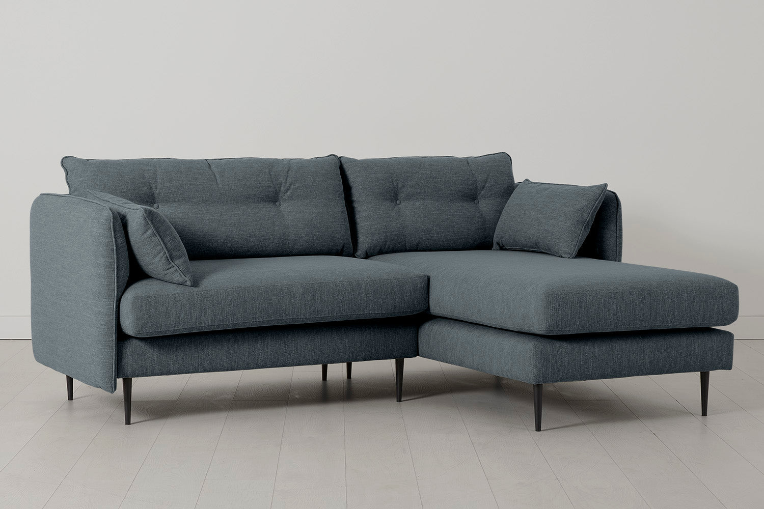 Modell 19 3-Sitzer Sofa mit Récamiere rechts, Marine