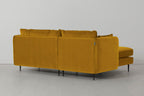 Modell 19 3-Sitzer Sofa mit linker Chaiselongue, Senf
