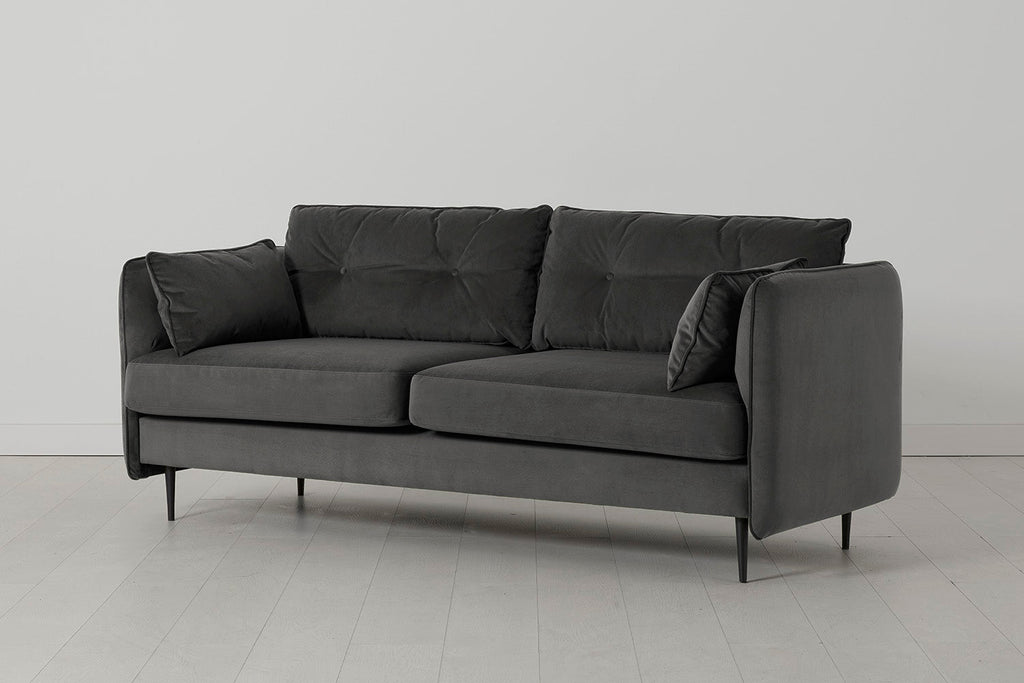 Modell 19 3-Sitzer-Sofa, Anthrazit