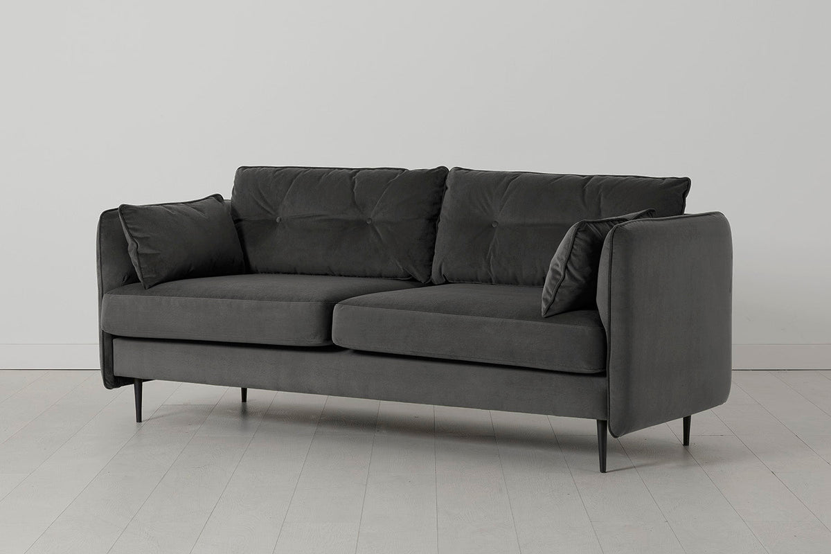 Modell 19 3-Sitzer-Sofa, Anthrazit