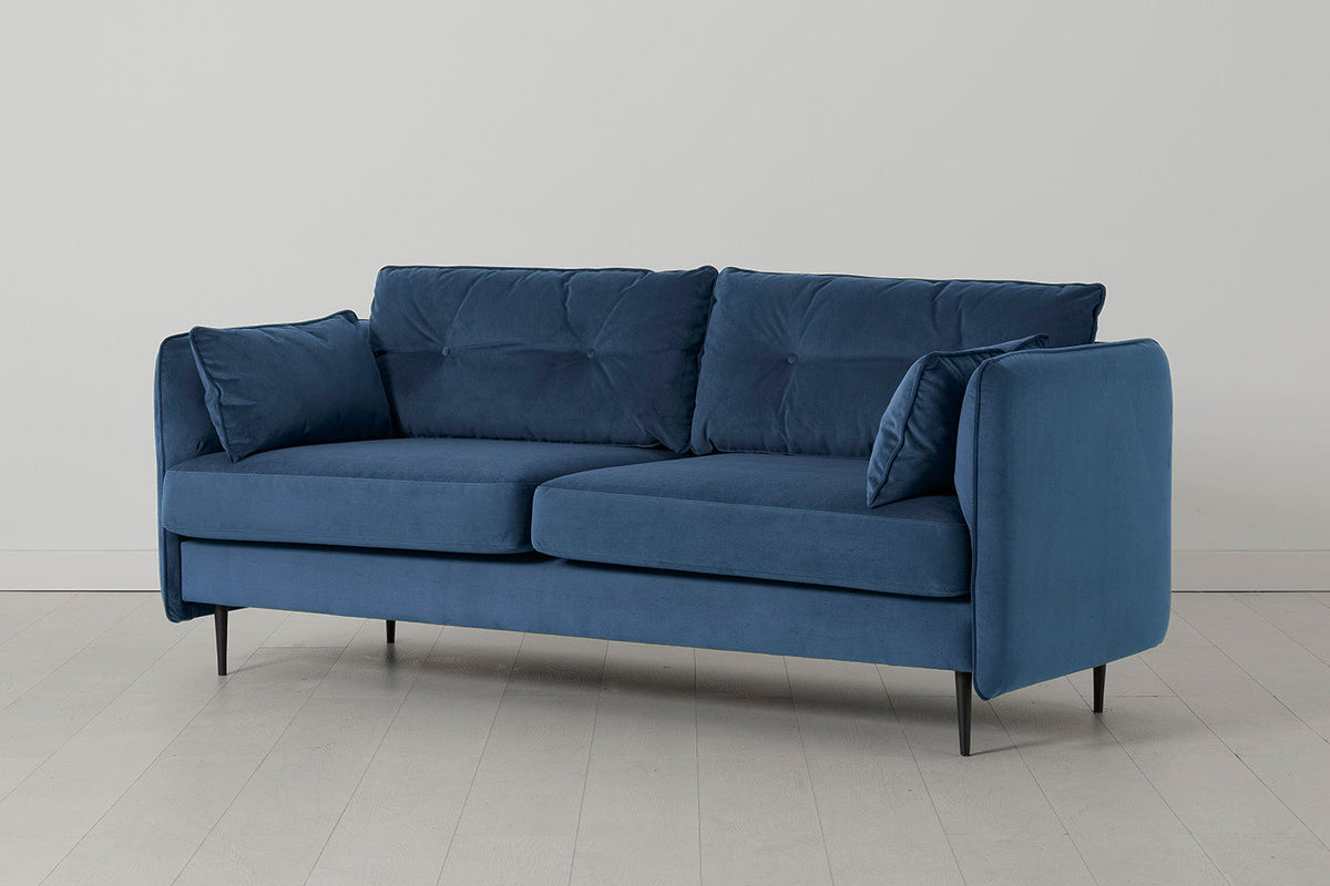 Modell 19 3-Sitzer Sofa, Petrol