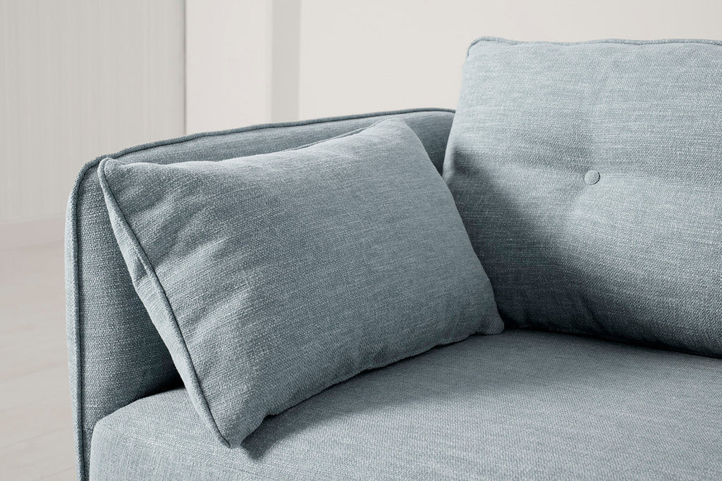 Modell 19 Zweisitzer-Sofa mit Ottomane, Seaglass