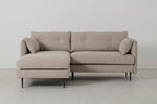 Modell 19 3-Sitzer Sofa mit linker Chaiselongue, Pumice