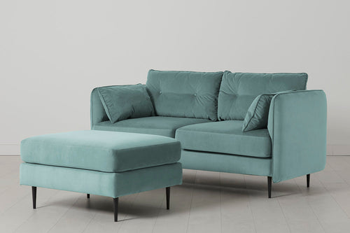 Modell 19 2-Sitzer Sofa mit Ottoman, Airforce