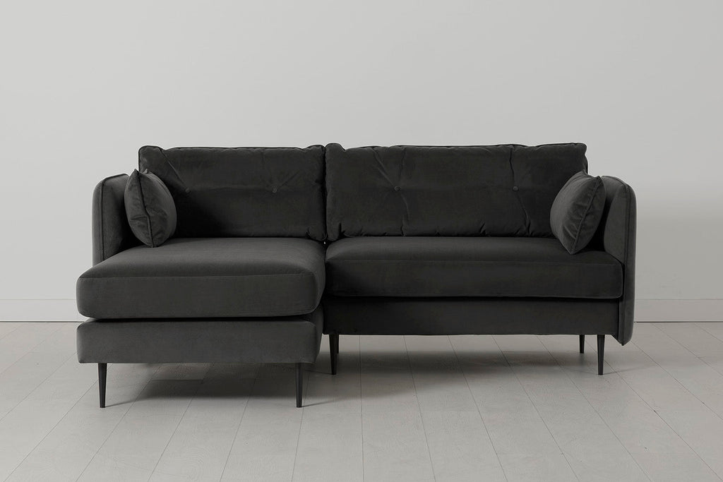 Modell 19 3-Sitzer Sofa mit linker Chaiselongue, Anthrazit