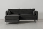 Modell 19 3-Sitzer Sofa mit linker Chaiselongue, Anthrazit