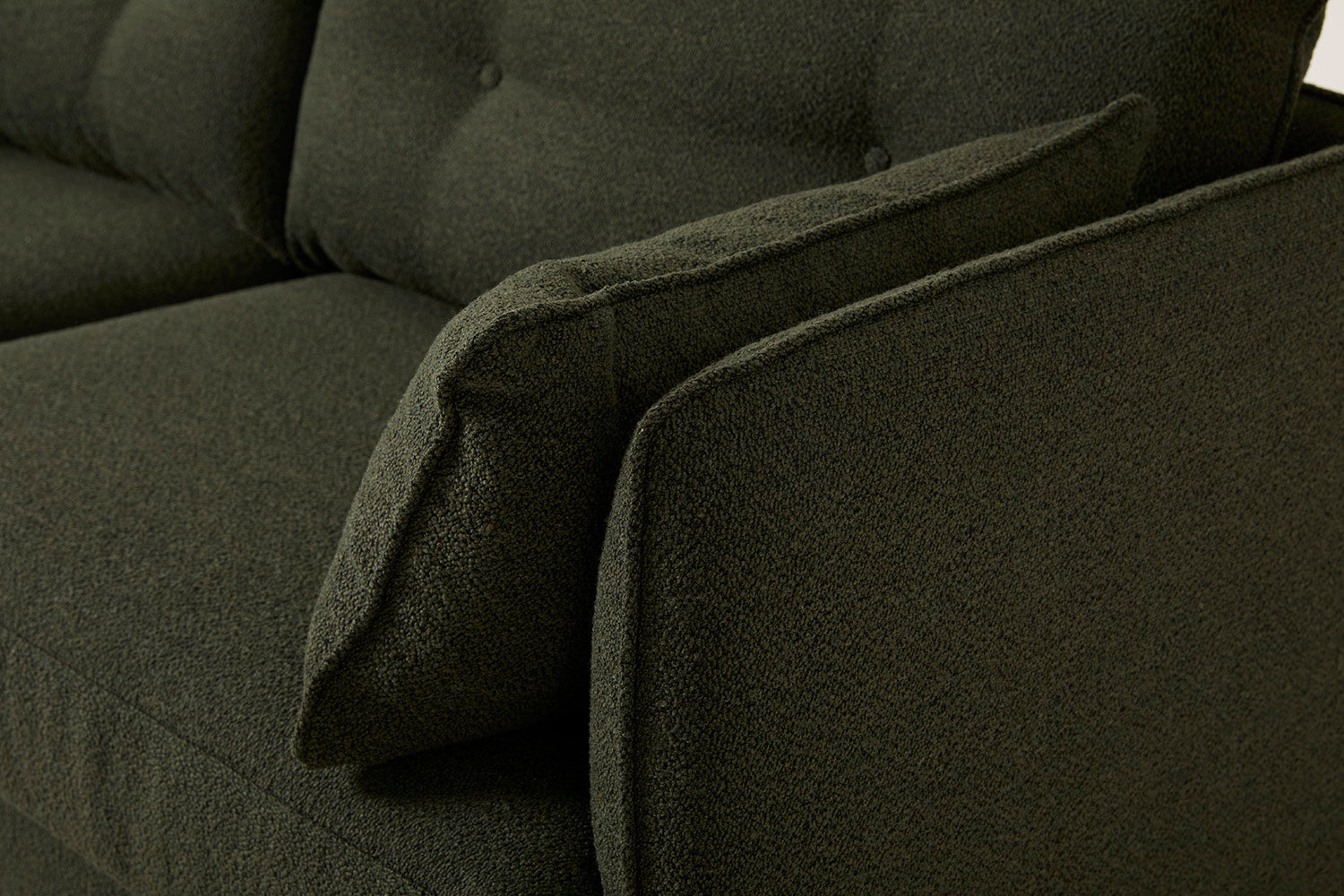 Modell 19 Dreisitzer Sofa mit linker Chaiselongue, Farn