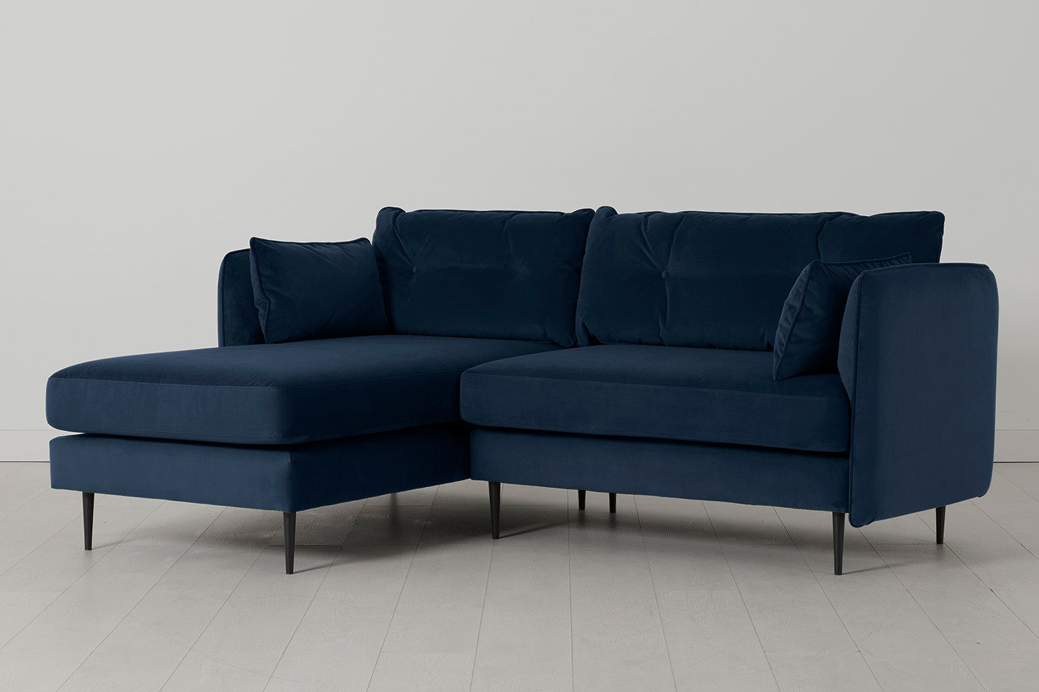 Modell 19 3-Sitzer Sofa mit linker Chaiselongue, Indigo
