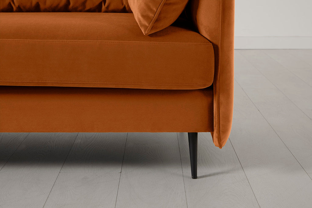 Modell 19 3-Sitzer Sofa mit Recamiere rechts, Bronze