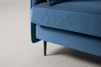 Modell 19 3-Sitzer Sofa mit rechter Chaiselongue, Petrol