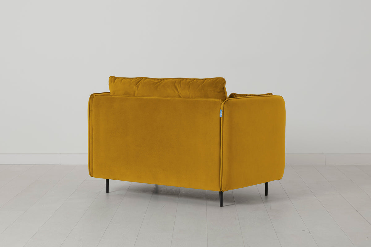 Modell 19 Zweisitzer-Sofa, Senfgelb