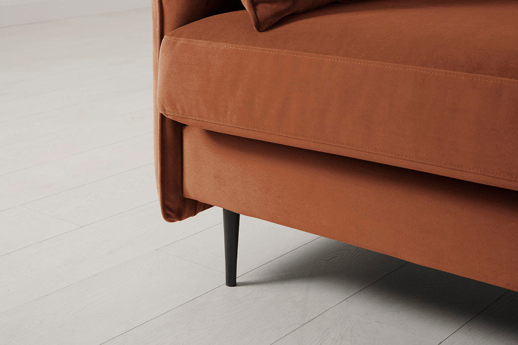 Modell 19 3-Sitzer Sofa mit linker Chaiselongue, Umbra