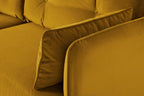 Modell 19 3-Sitzer Sofa mit Recamiere rechts, Senf