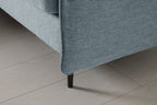 Modell 19 Dreisitzer-Sofa mit Ottoman, Seaglass