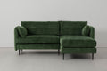 Modell 19 3-Sitzer Sofa mit rechter Chaiselongue, Conifer