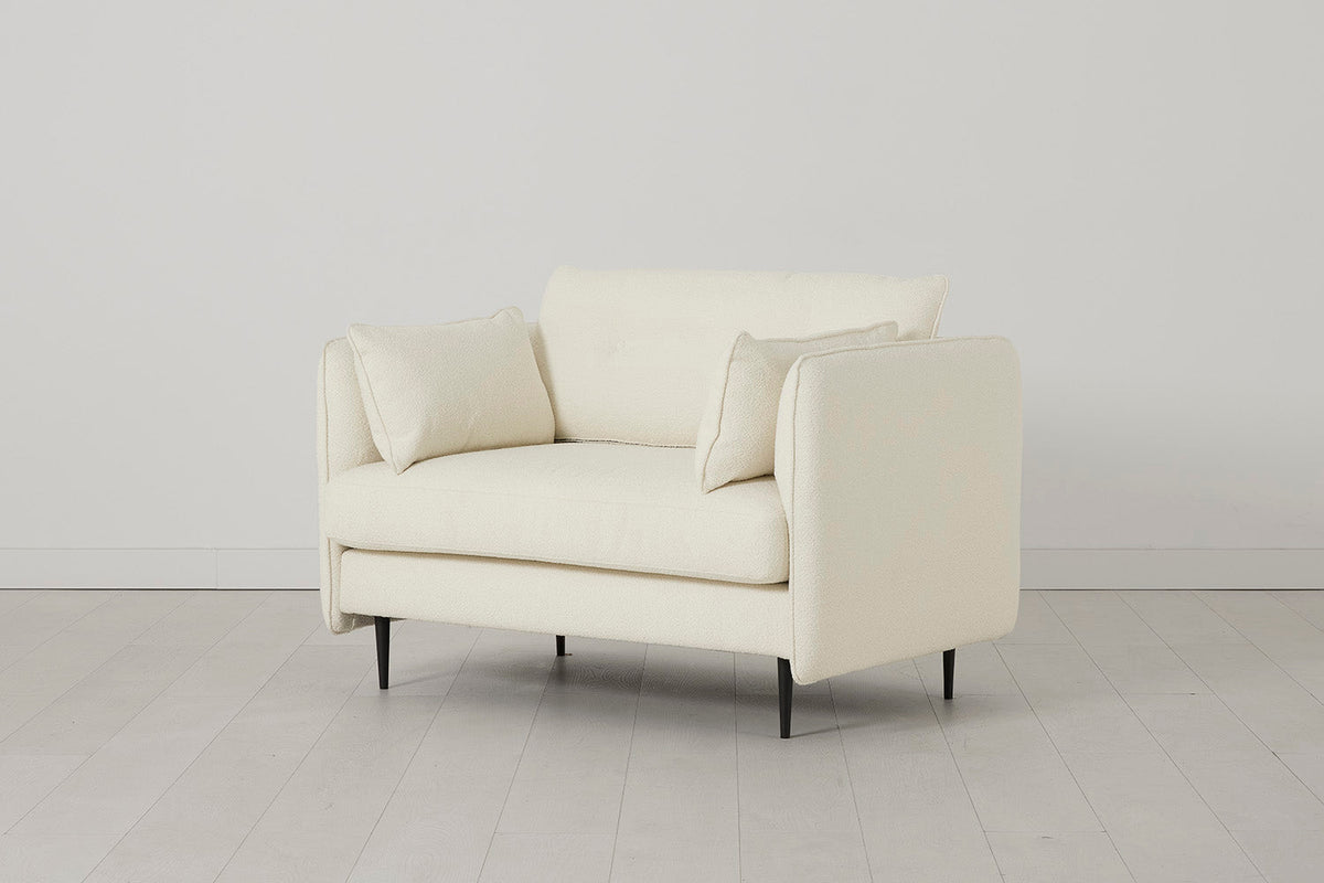 Modell 19 Zweisitzer-Sofa, Elfenbein