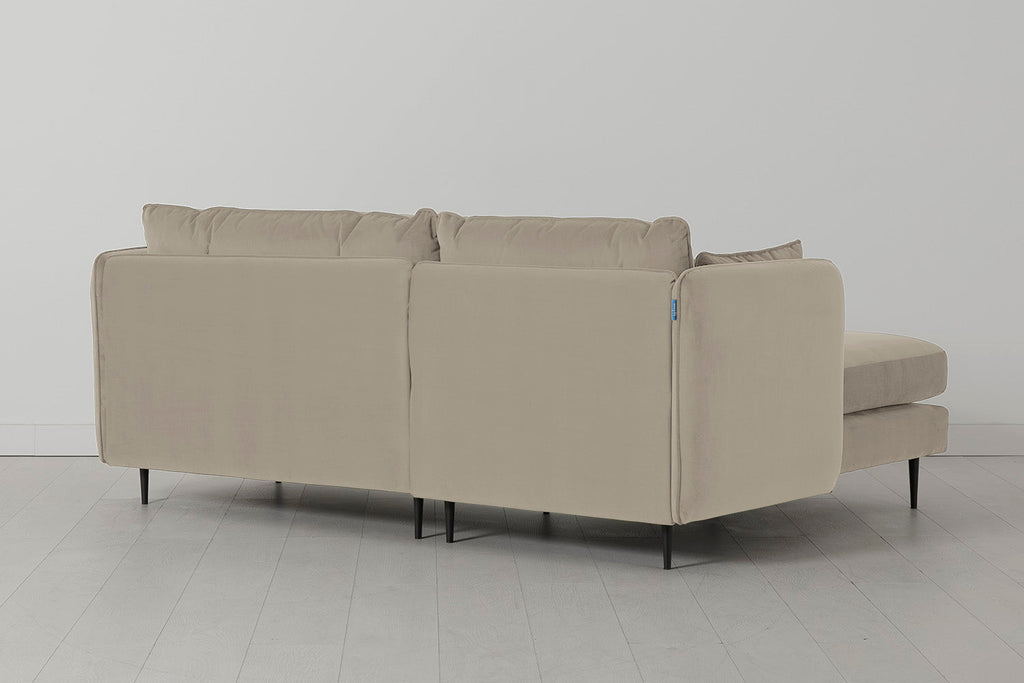 Modell 19 3-Sitzer Sofa mit linker Chaiselongue, Bone