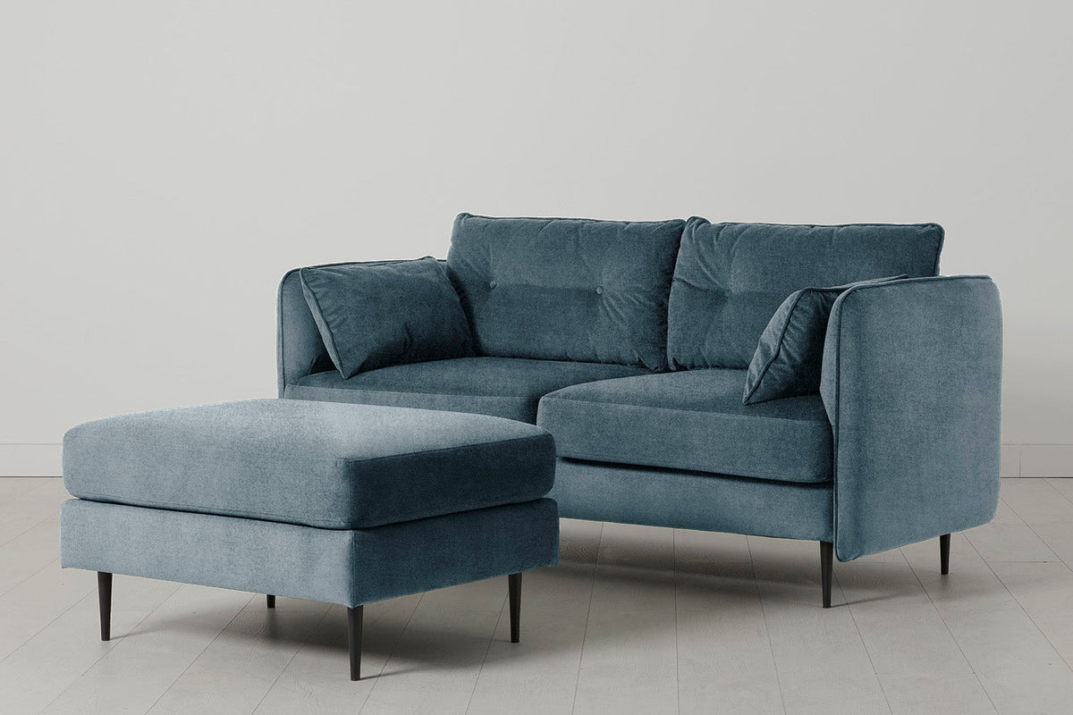 Modell 19 2-Sitzer-Sofa mit Ottomane, Hydro