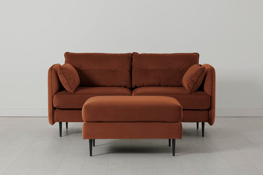 Modell 19 2-Sitzer Sofa mit Ottoman, Umbra