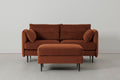 Modell 19 2-Sitzer Sofa mit Ottoman, Umbra