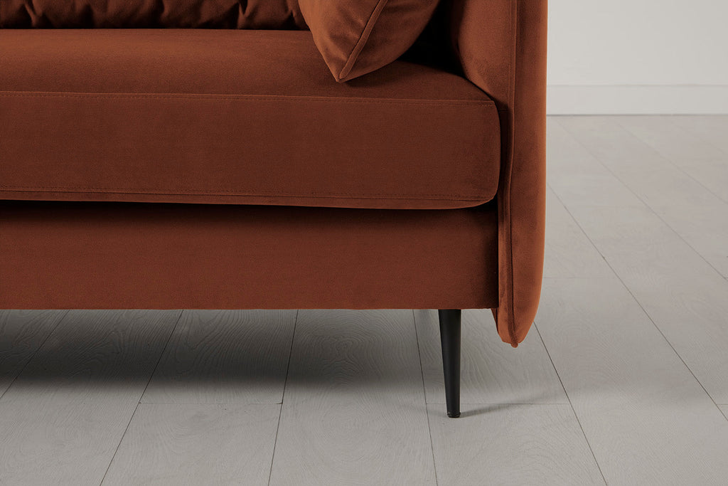 Modell 19 3-Sitzer Sofa mit linker Chaiselongue, Umbra