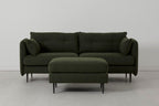 Modell 19 3-Sitzer-Sofa mit Ottomane, Farn