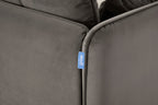 Modell 19 3-Sitzer Sofa mit rechter Récamiere, Elephant
