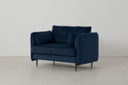 Modell 19 Zweisitzer-Sofa, Indigo