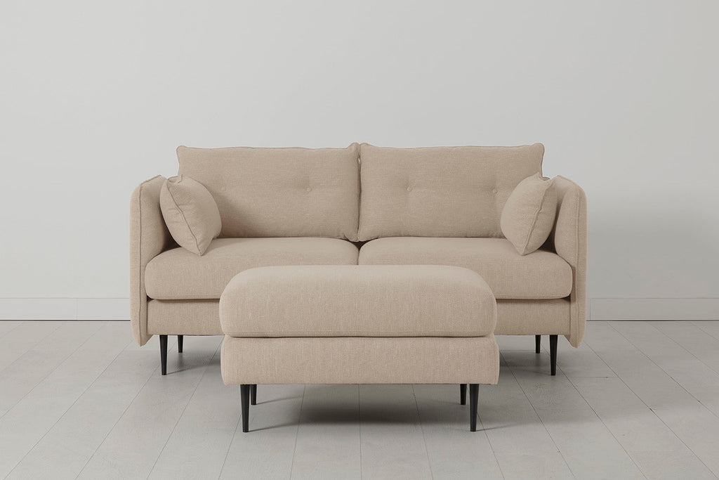 Modell 19 2-Sitzer Sofa mit Ottoman