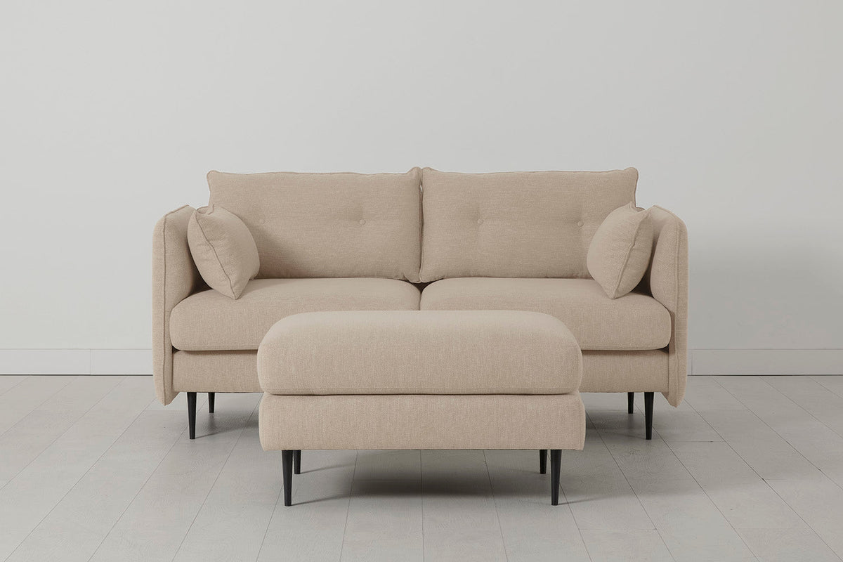 Modell 19 2-Sitzer Sofa mit Ottoman
