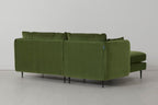 Modell 19 3-Sitzer Sofa mit linker Chaiselongue, Vine